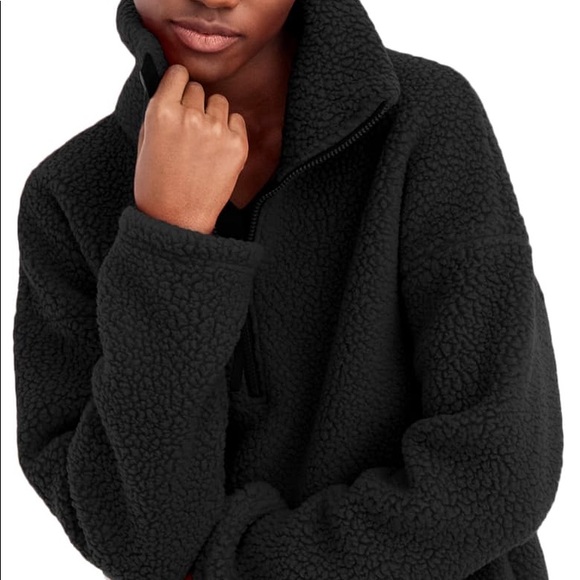 J. Crew Polartec Sherpa Fleece Half Zip Pullover - Picture 2 of 3